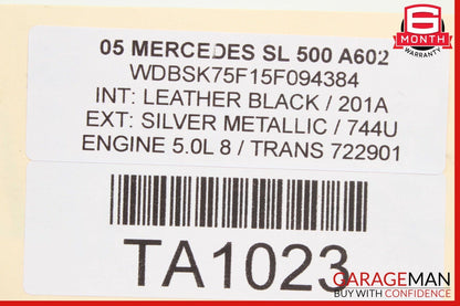 03-06 Mercedes R230 SL500 Front Left Side Seatbelt Seat Belt Retractor OEM
