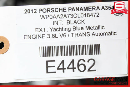 10-15 Porsche Panamera 970 Front Right Side Upper Pillar Trim Panel Black OEM
