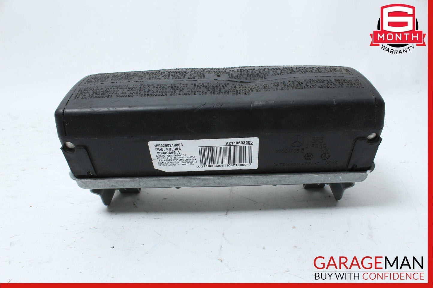 03-09 Mercedes W211 E500 E550 E320 Glove Box Right Passenger Airbag Air Bag OEM