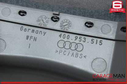 12-18 Audi A6 S6 A7 Front Upper Steering Column Trim Cover 4G0953515 OEM