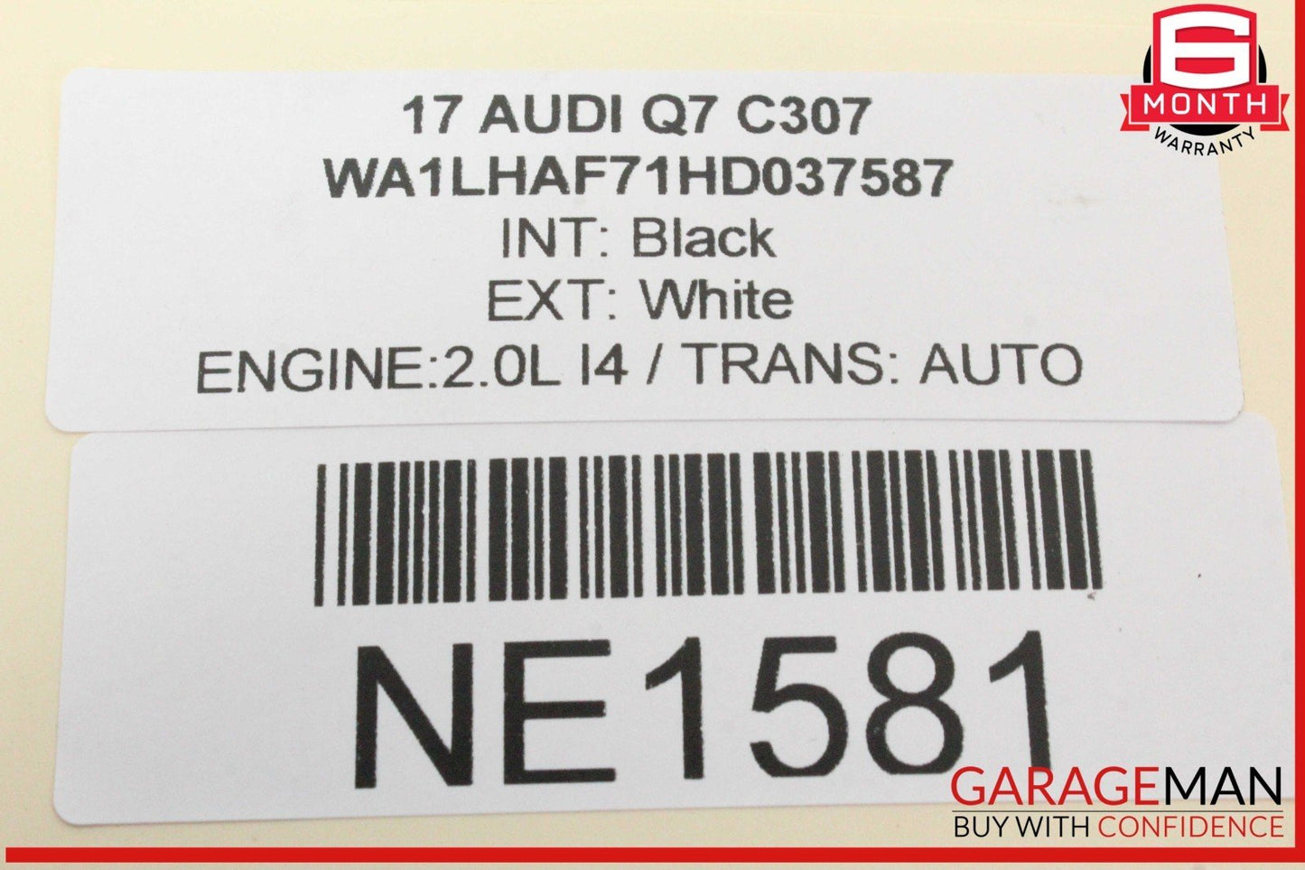 17-24 Audi Q7 Rear Right Passenger Side Door Lock Latch Actuator 4G0839016D OEM