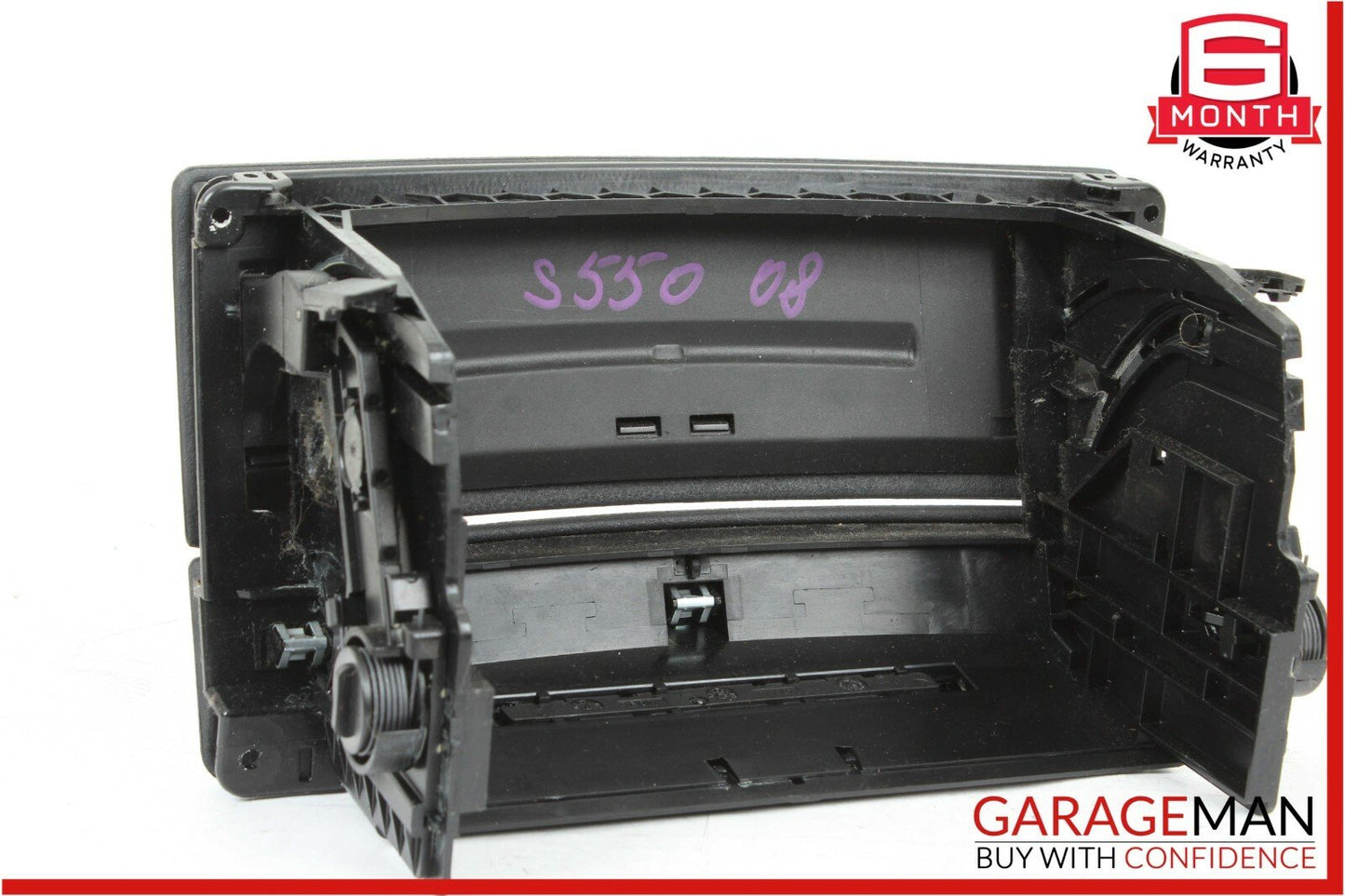 07-09 Mercedes W221 S550 Center Console Dashboard CD Trim Player Cover Black