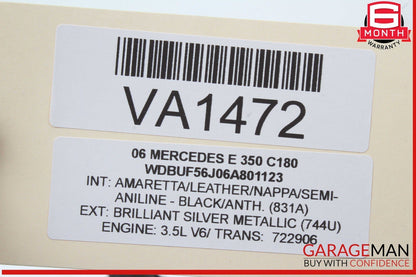 08-17 Mercedes W212 E350 Rear Left or Right Side Lower Control Arm OEM