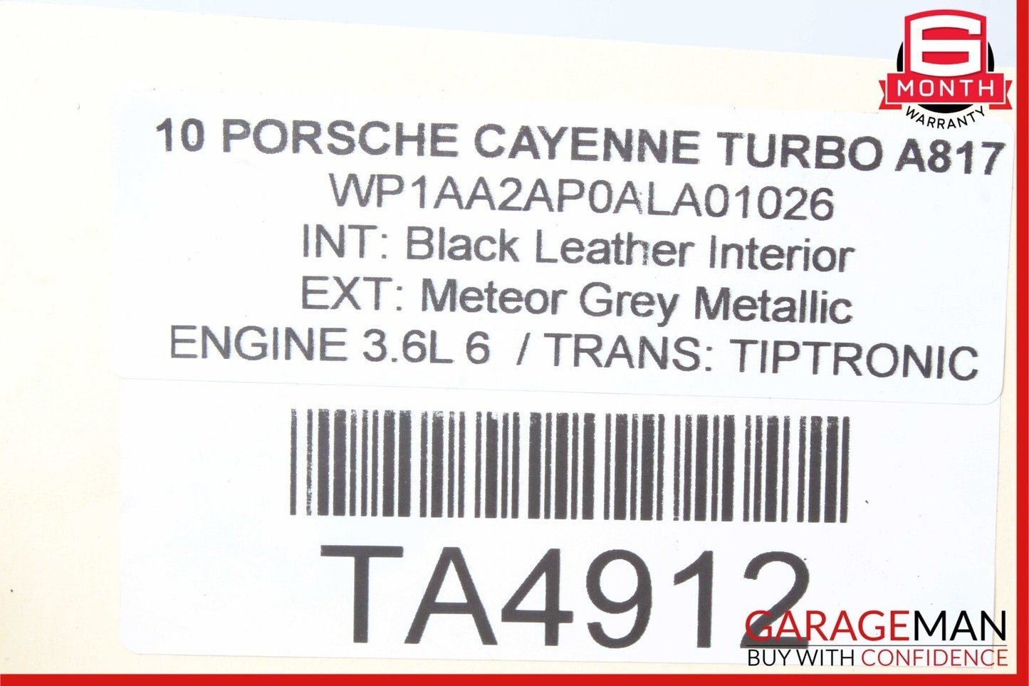 08-10 Porsche Cayenne 957 Rear Right Side Drive Axle CV Shaft Driveshaft OEM