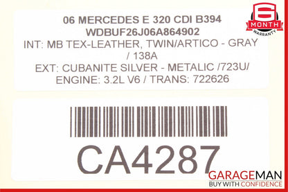 03-09 Mercedes W211 E320 E350 E550 Front Left Tweeter Speaker Cover Gray OEM