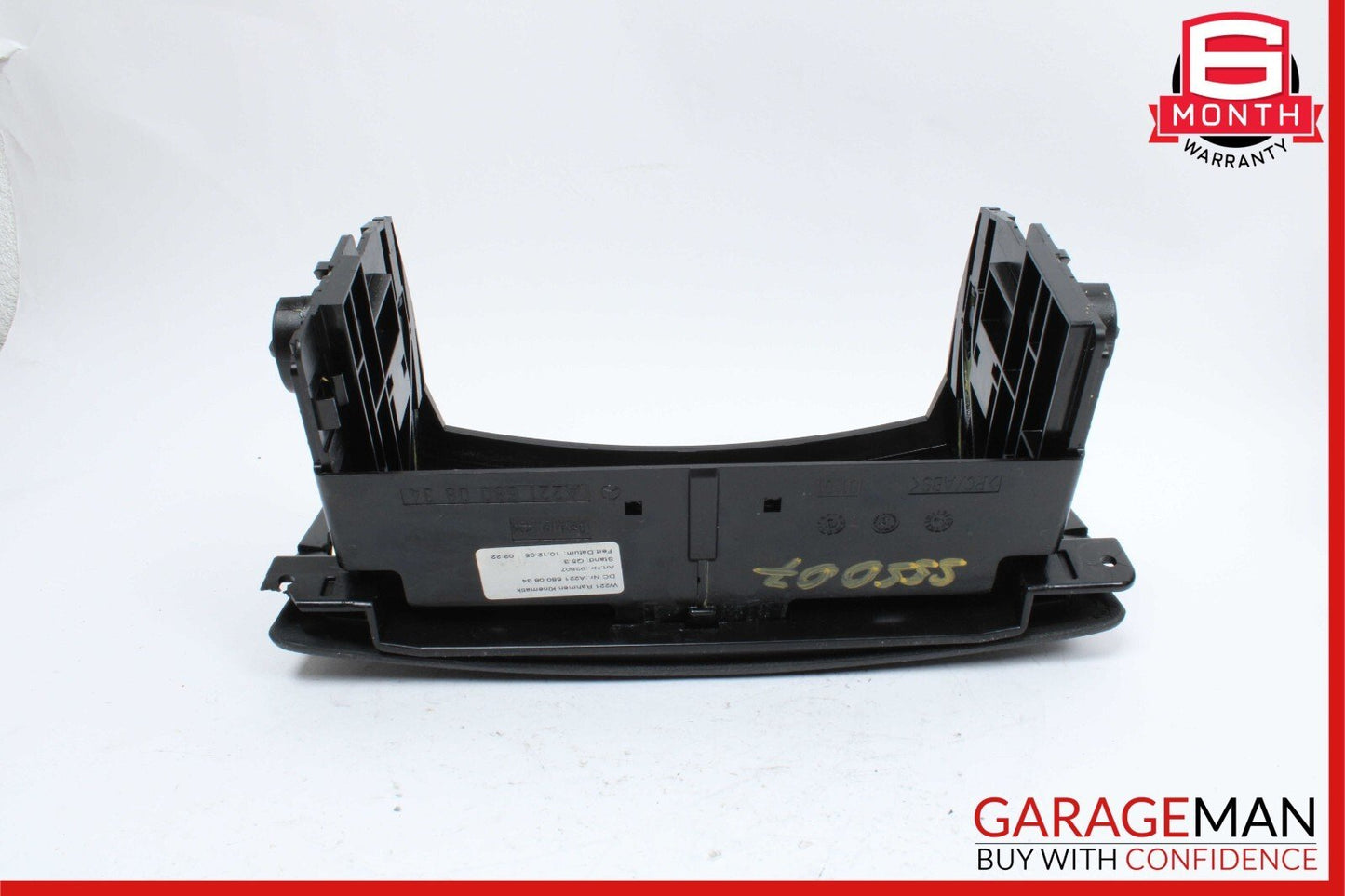 07-13 Mercedes W221 S550 Center Console CD Player Cover Trim Panel Black OEM