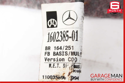 06-08 Mercedes W164 ML550 Front Left Side Top Upper Seat Cushion Cover Black
