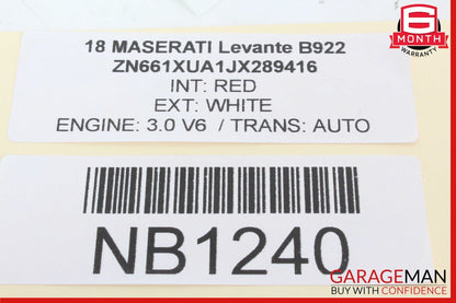 17-20 Maserati Levante Center Dash Air Vent Grille Screen Frame Trim Panel OEM