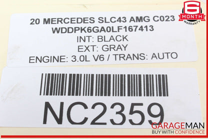 17-20 Mercedes R172 SLC43 AMG Left Side Engine Manifold Intermediate Flange OEM