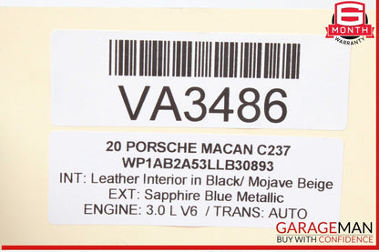19-24 Porsche Macan 95B Engine Motor Lower Oil Pan 06M103602P OEM