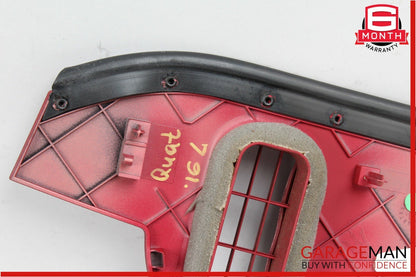14-18 Maserati Quattroporte Front Left Dashboard Dash End Cover Trim Panel Red