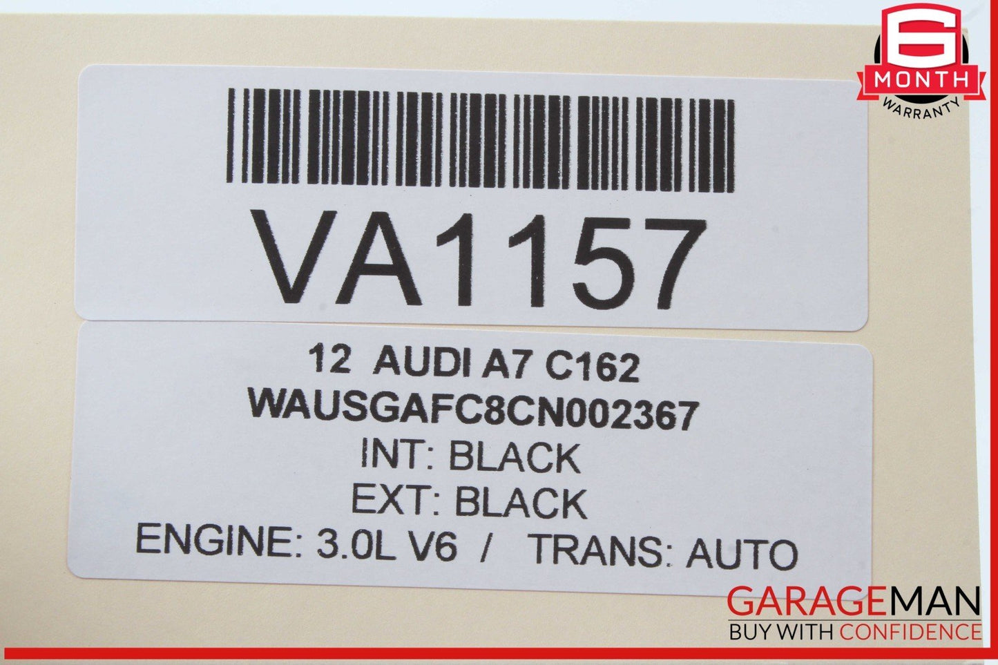 09-18 Audi A7 S4 A4 Rear Right Passenger Side Lower Forward Control Arm OEM