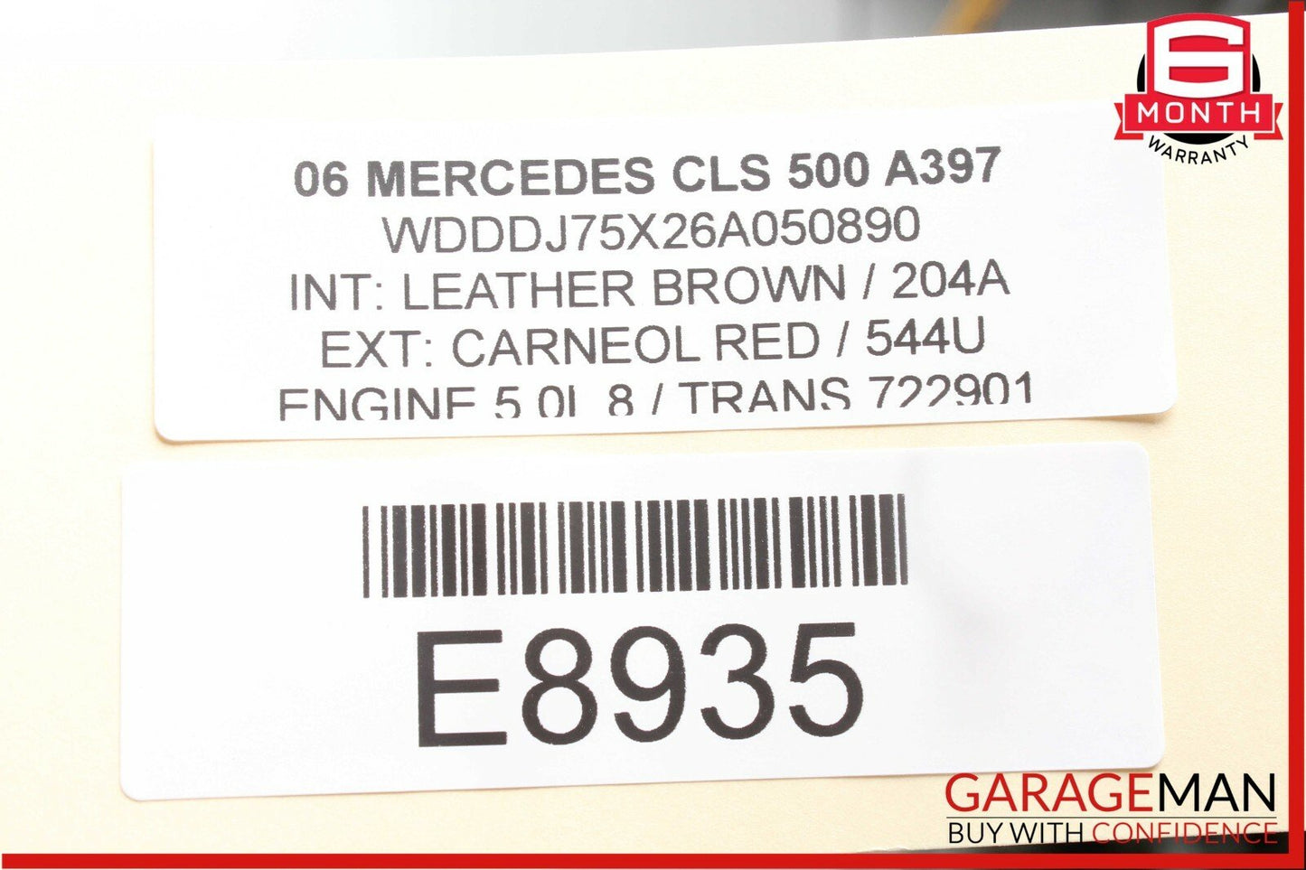 06-11 Mercedes W219 CLS500 CLS550 Rear Left Driver Side Door Control Module OEM