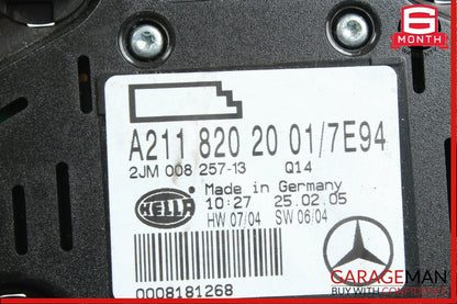 03-11 Mercedes W219 CLS500 E500 Rear Upper Overhead Dome Light Reading Map Grey