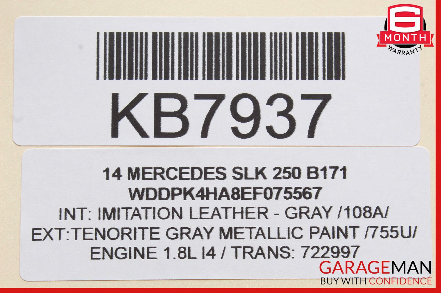 12-16 Mercedes R172 SLK350 SLK250 Hand Parking Brake Control Module Unit OEM