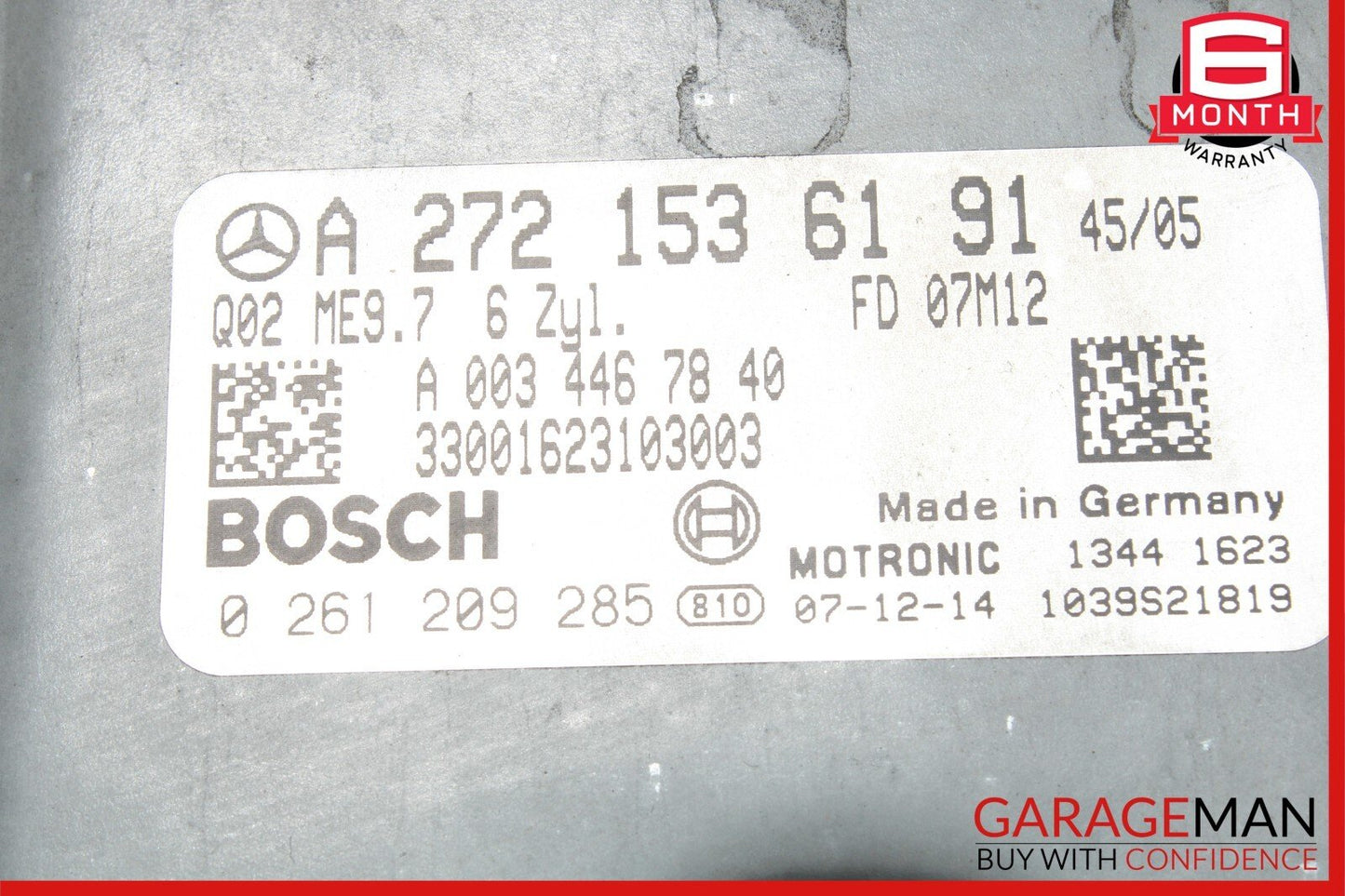 05-10 Mercedes W251 R350 ML350 ECU ECM Engine Computer Control Module Unit OEM