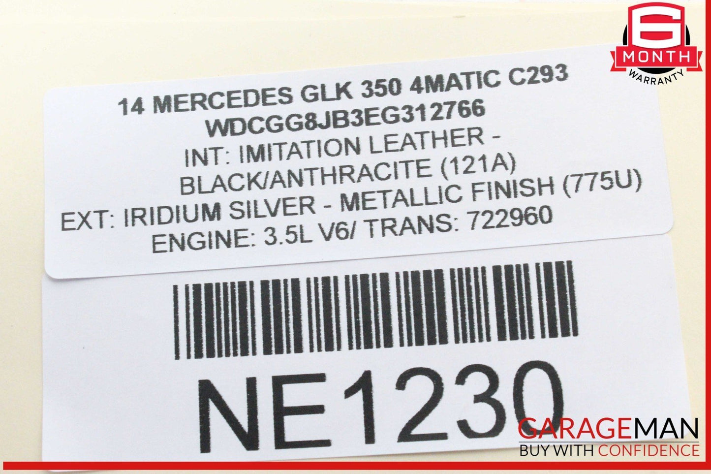 08-18 Mercedes X204 GLK350 4MATIC Front Left Side Door Control Module OEM