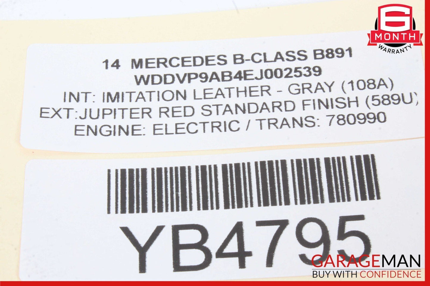 13-18 Mercedes B-Class W242 W246 B250 Front Left Door Window Regulator Motor