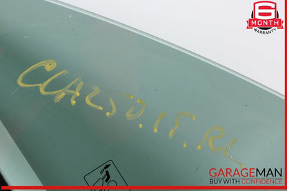 14-19 Mercedes W117 CLA250 Rear Left Driver Side Quarter Window Glass OEM