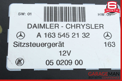 98-05 Mercedes W163 ML430 ML320 Seat Control Module Front Left Or Right OEM