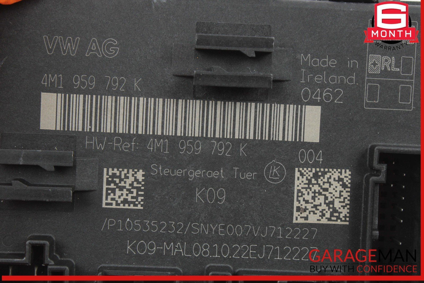 18-24 Audi Q5 Front Right Passenger Side Door Control Module Unit 4M1959792K OEM