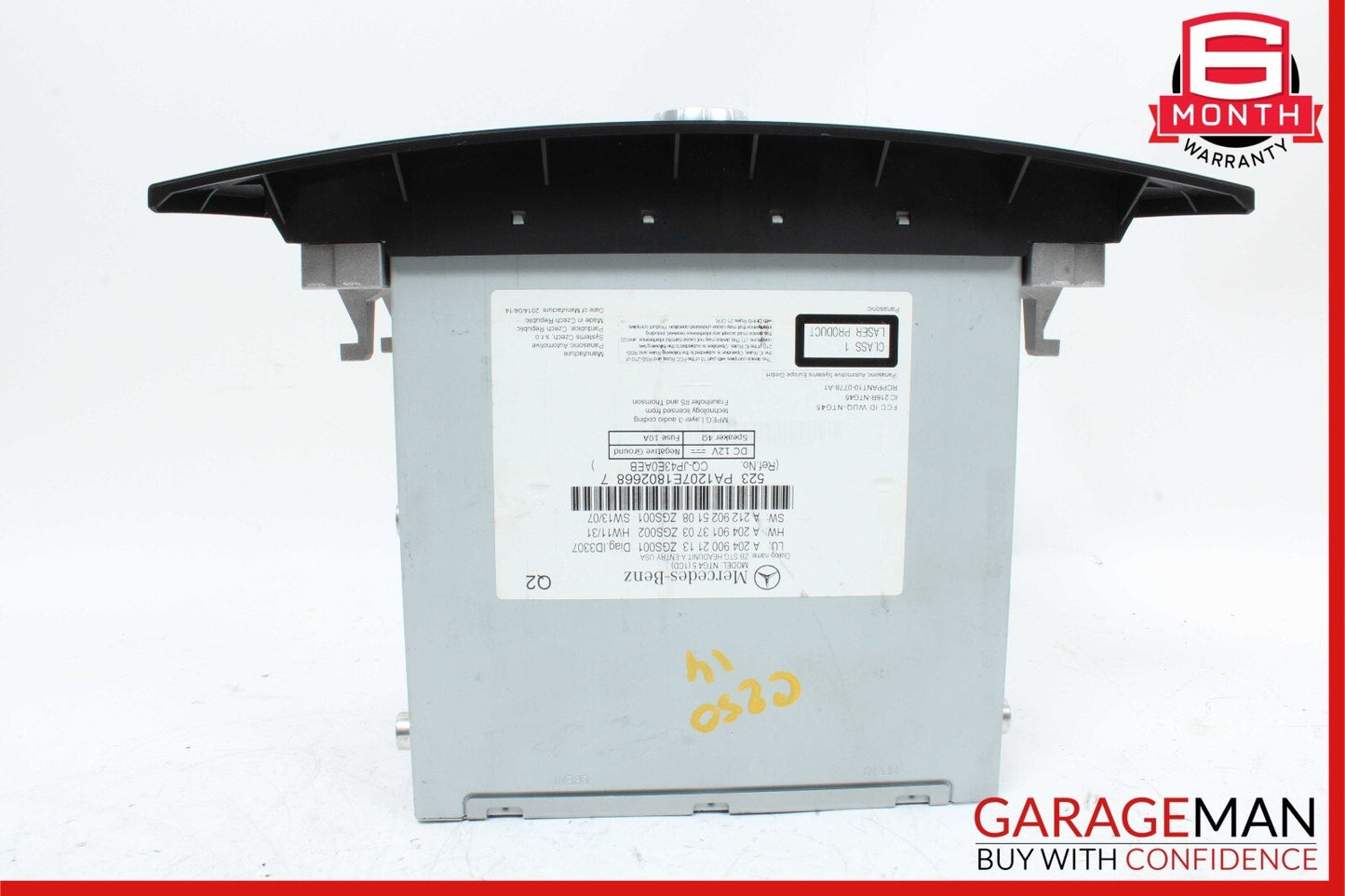 12-14 Mercedes W204 C250 C300 C63 Navigation Comand Head Unit DVD CD Radio Audio