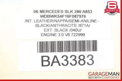 05-08 Mercedes R171 SLK280 SLK350 Front Left Exterior Door Handle Black OEM