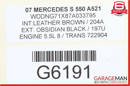 07-13 Mercedes W221 S550 Rear Left Side Door Lock Latch Actuator