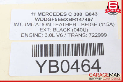 06-13 Mercedes W204 C300 CLK350 SLK350 Left Side Cylinder Head Valve Cover OEM