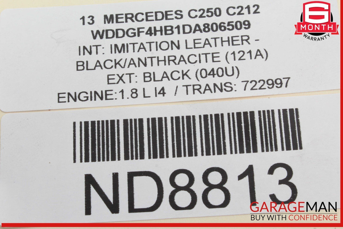 08-14 Mercedes W204 C250 Front Right Bumper Reinforcement Impact Bar Bracket