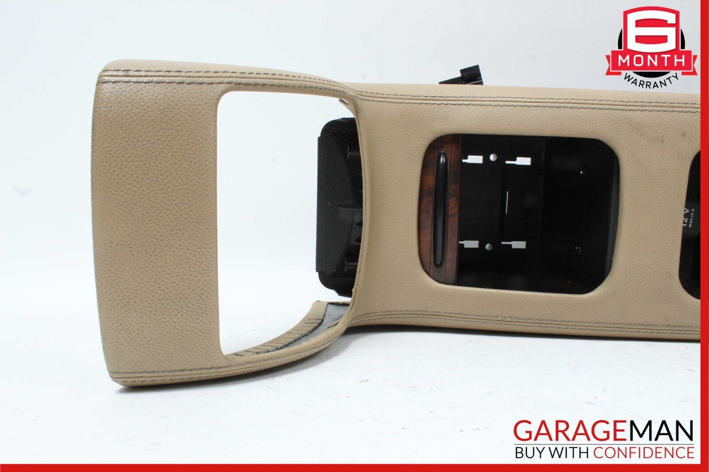 06-11 Mercedes W219 CLS500 Rear Center Console Armrest Storage Tray Cover Brown