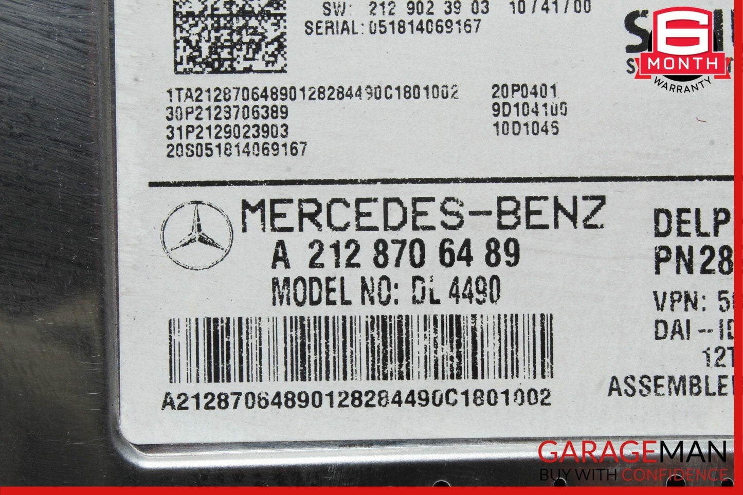 10-17 Mercedes SLK250 E350 GL550 Sirius Satellite Radio Receiver Module Unit