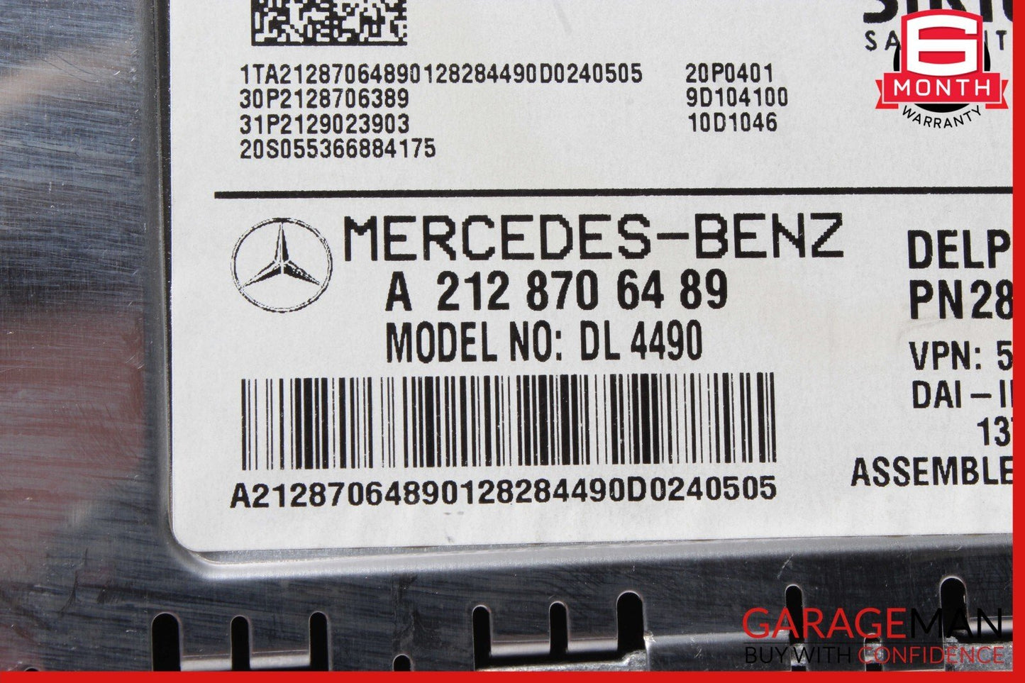 10-17 Mercedes X166 GL450 C300 Sirius Satellite Radio Receiver Module Unit OEM