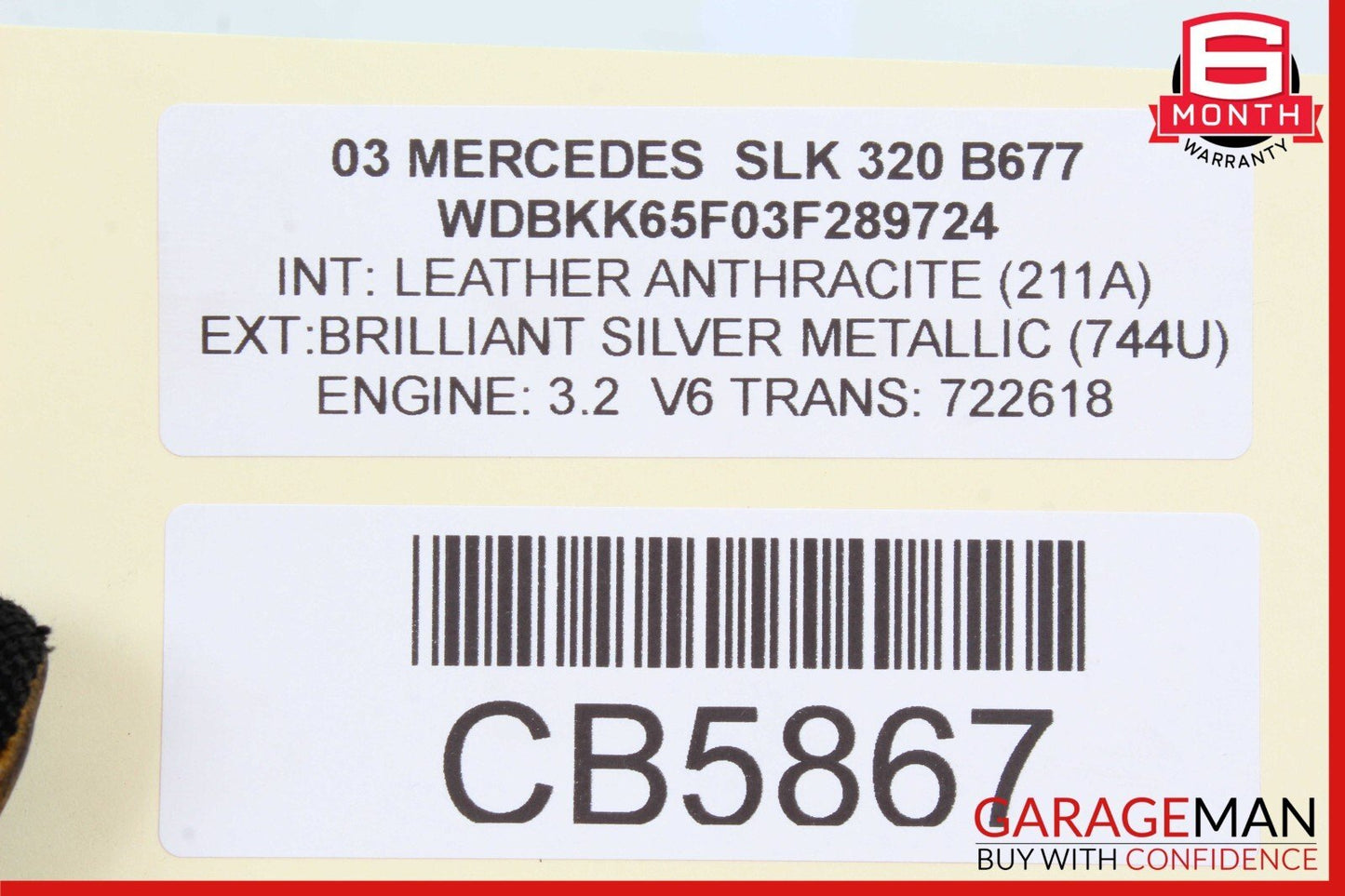 97-04 Mercedes R170 SLK320 Left Side Convertible Roof Lock Latch Actuator OEM