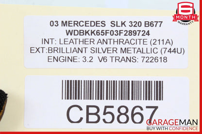 97-04 Mercedes R170 SLK320 Left Side Convertible Roof Lock Latch Actuator OEM