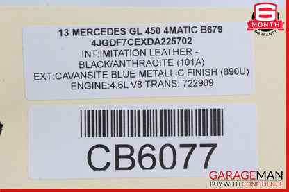 12-19 Mercedes GL450 GL550 Front Left Side Speaker Door Mirror Cover Black OEM
