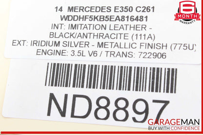 08-17 Mercedes W212 E350 C250 Front Right Passenger Upper Control Arm RWD OEM