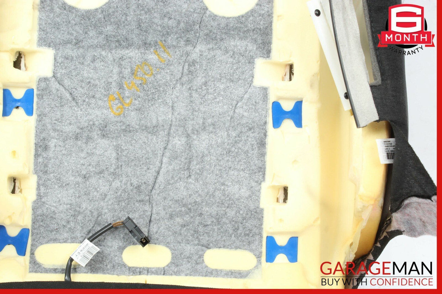 07-12 Mercedes X164 GL450 Front Right Top Upper Seat Cushion Cover Anthracite
