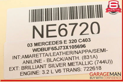 03-09 Mercedes W211 E320 Rear Right Passenger Side Door Control Module Unit OEM
