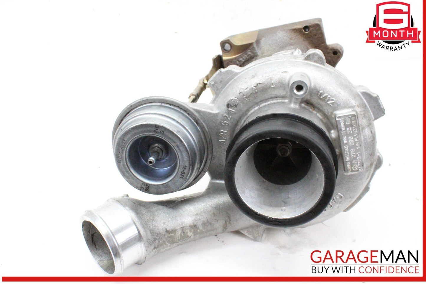 11-16 Mercedes X166 GL450 Left Turbocharger Turbo Charger Manifold OEM