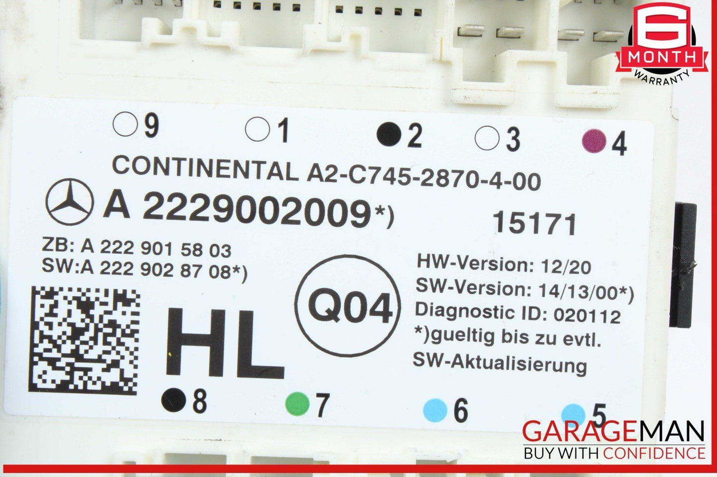 15-23 Mercedes W205 C300 C400 GLC300 Rear Left Side Door Control Module Unit OEM