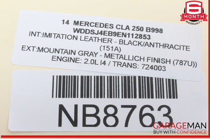 14-19 Mercedes W117 CLA250 Front Center AC A/C Air Vent Nozzle Trim Grill OEM