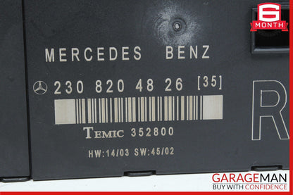 03-12 Mercedes R230 SL600 SL500 SL55 AMG Front Right Door Control Module Unit
