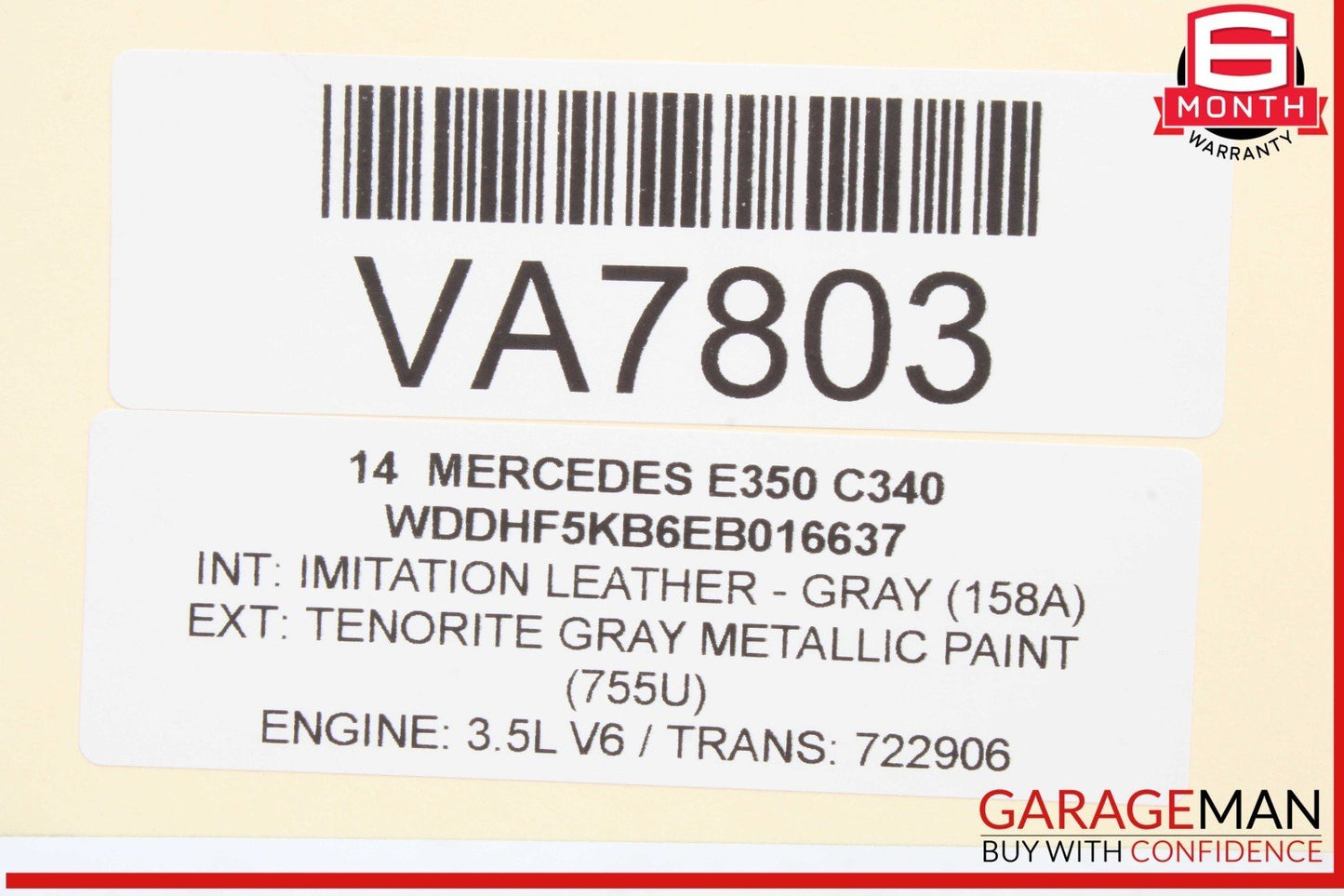 12-18 Mercedes W212 E350 CLS550 Sunroof Sun Roof Motor 2188200142 OEM