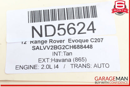 12-13 Range Rover Evoque Air Intake Cleaner Filter Box BJ329600BB OEM
