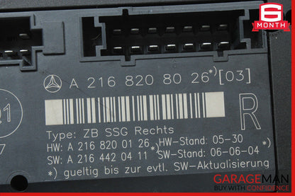07-14 Mercedes W216 CL550 CL63 AMG Front Right Passenger Seat Control Module OEM