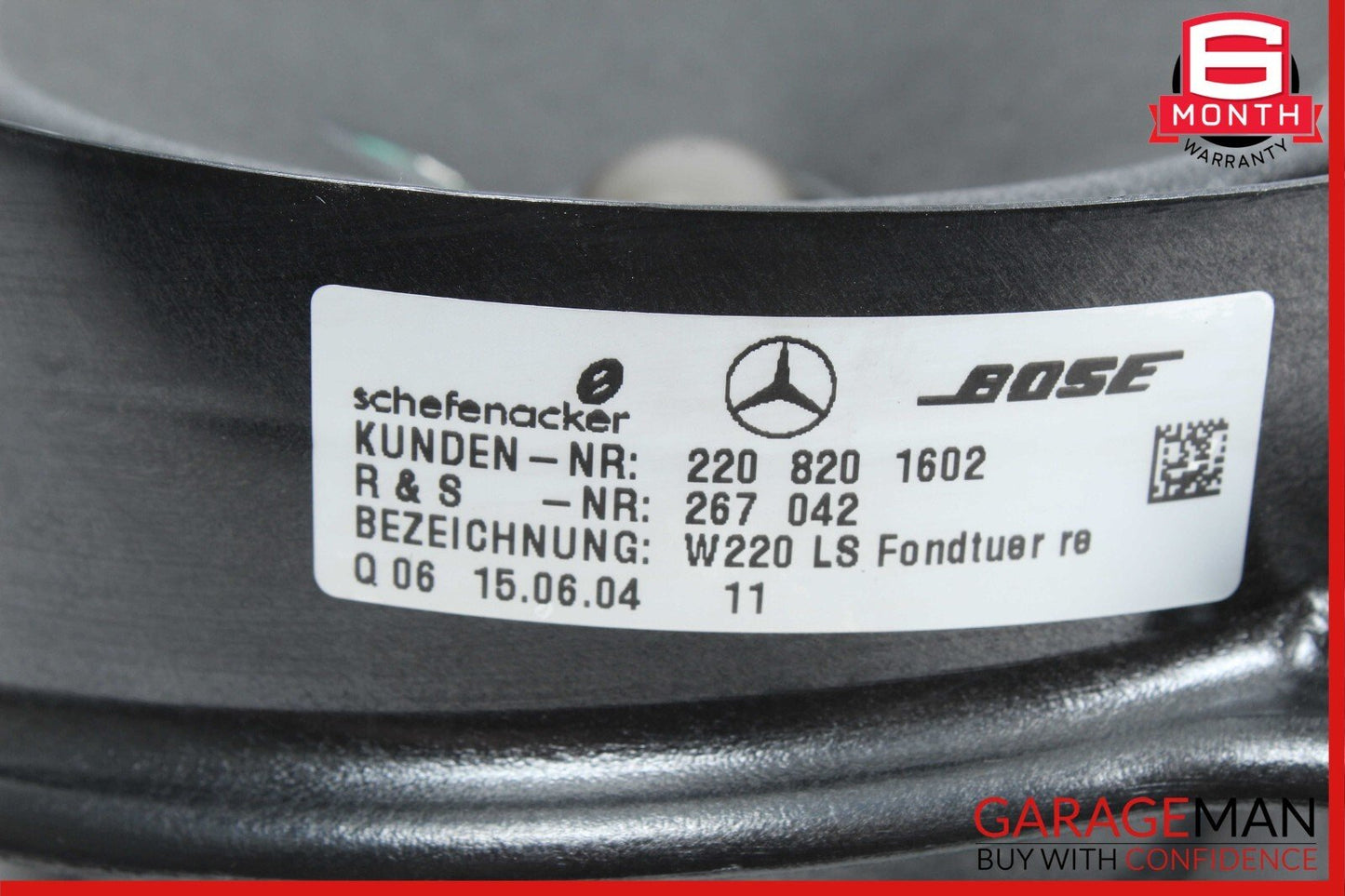 00-06 Mercedes W220 S430 S500 S55 AMG Rear Door Audio Sound Speaker Set of 2 Pc
