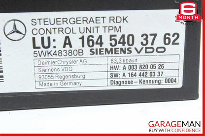 06-13 Mercedes GL450 E350 ML350 R350 TPMS Tire Pressure Control Module Unit