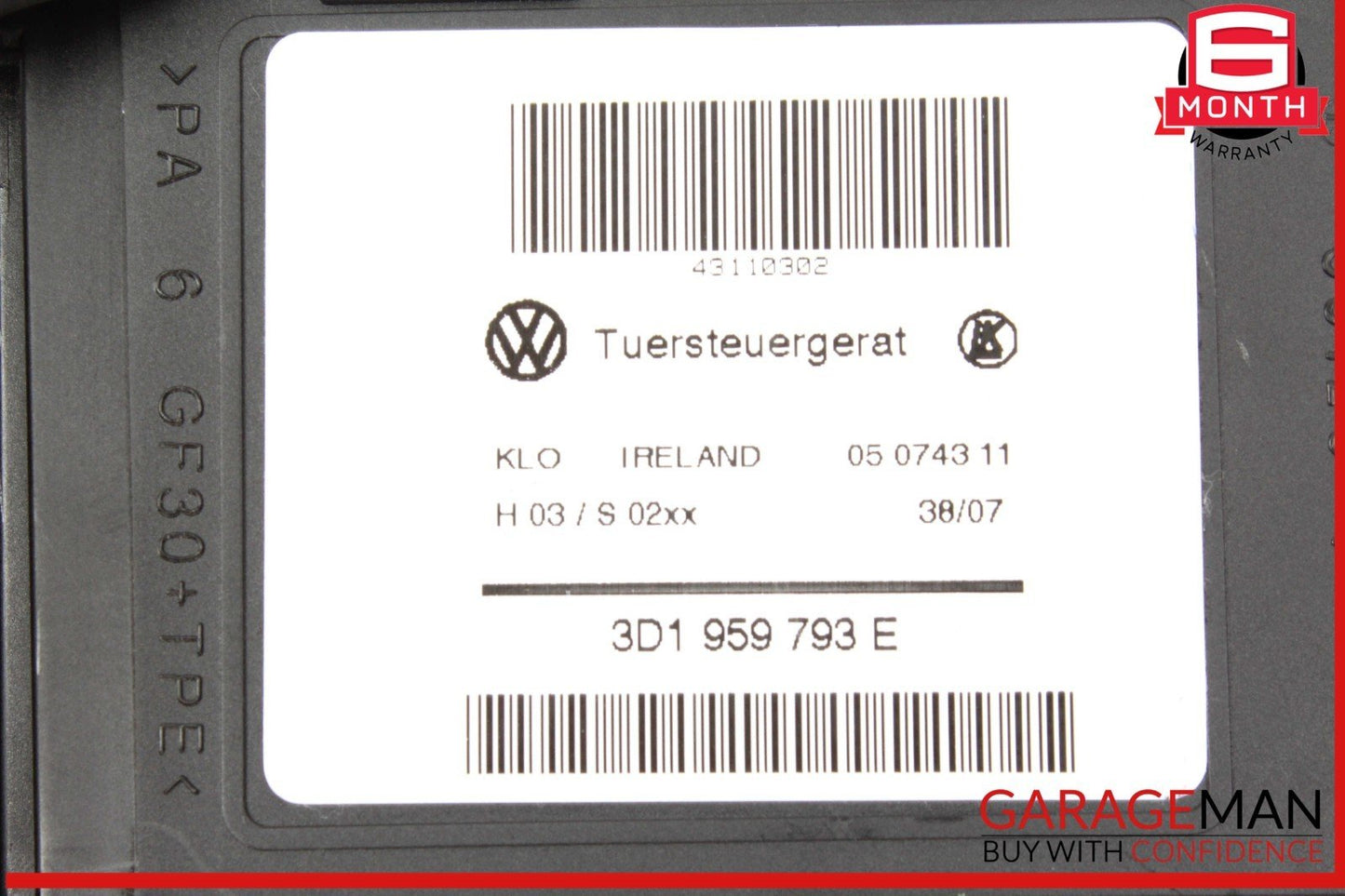 03-10 Porsche Cayenne S 955 957 Front Left Driver Side Window Regulator Motor