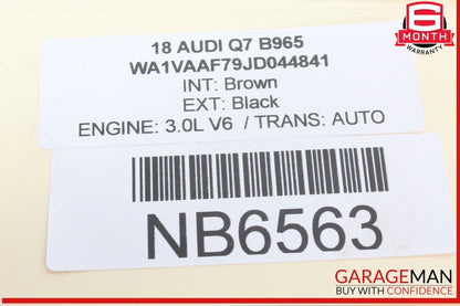 17-24 Audi Q7 Rear Left / Rear Right CV Axle Shaft 4M0501203D OEM